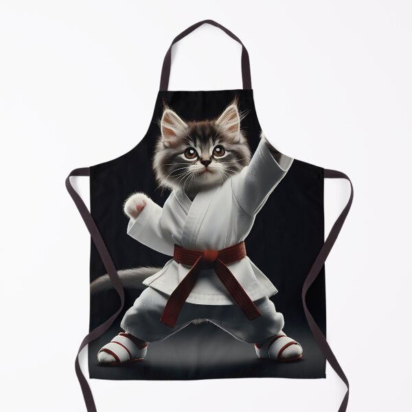Item preview, Super cute cat Practicing martial arts [Karate, Judo, Aikido, Jujutsu,Taekwondo, Hapkido, Kuk Sool Won] designed and sold by Pawrizzma POD.