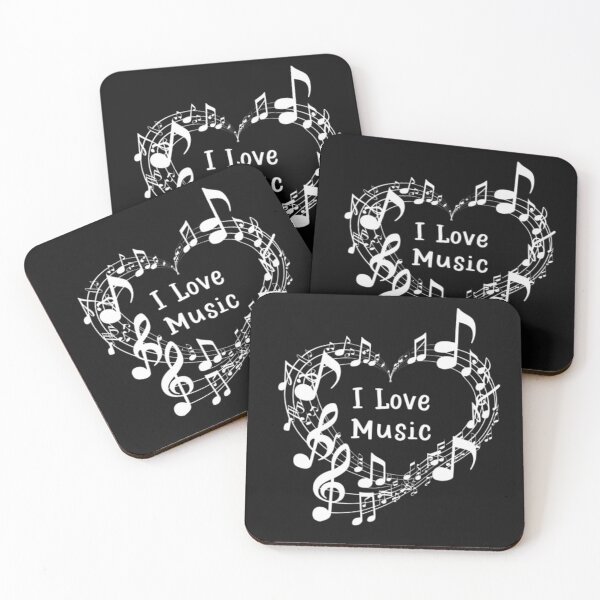 Item preview, I love music designed and sold by catcraftss.