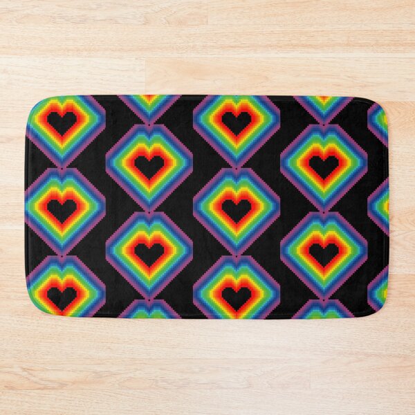 Item preview, Valentine pix, the pixelated rainbow heart from ByteMode designed and sold by ByteMode.