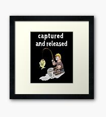 captured and released Framed Print