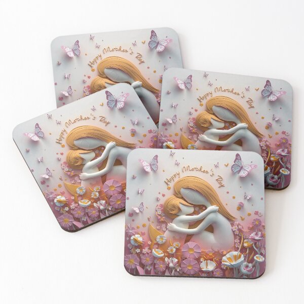 Item preview, Happy Mother's Day 3D white flowers designed and sold by BillyREY.
