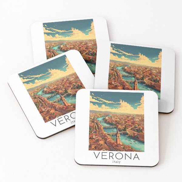Item preview, A Vintage Travel Illustration of Verona - Italy designed and sold by GoodOldVintage.