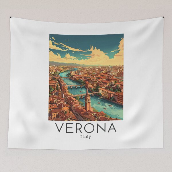 Item preview, A Vintage Travel Illustration of Verona - Italy designed and sold by GoodOldVintage.