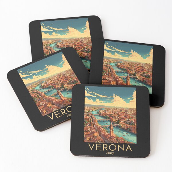Item preview, A Vintage Travel Illustration of Verona - Italy designed and sold by GoodOldVintage.
