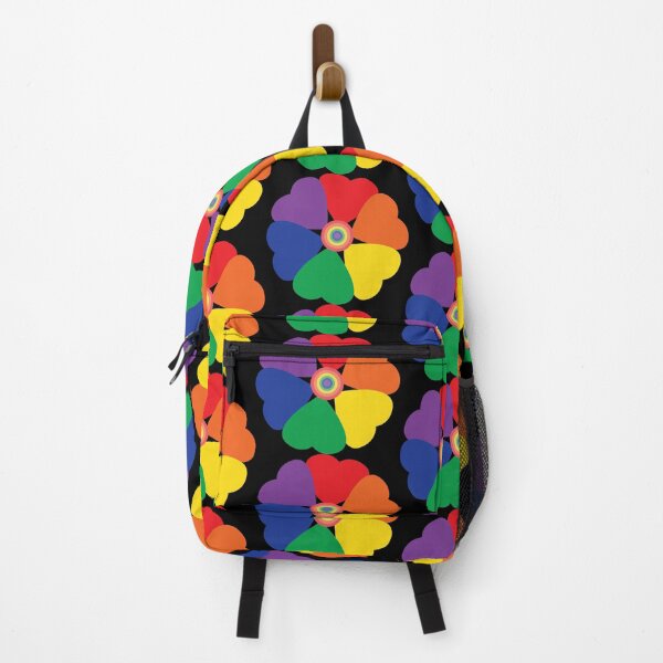 Item preview, LGBTQ Pride rainbow heart flower designed and sold by NobizArtwerkz.