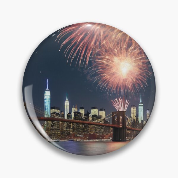 Item preview, Fireworks Above New York designed and sold by Burkae.