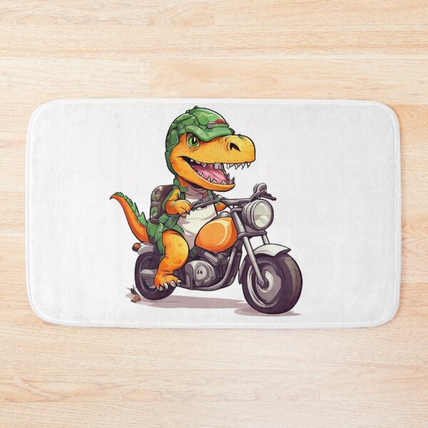 Item preview, Little Dino's Big Adventure (On a Motorcycle!) designed and sold by Colorful-Garden.