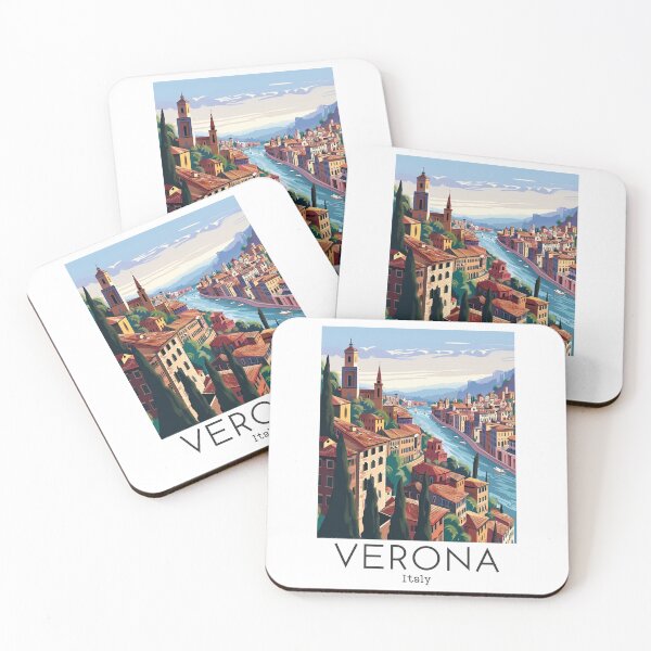 Item preview, A Vintage Travel Illustration of Verona - Italy designed and sold by GoodOldVintage.