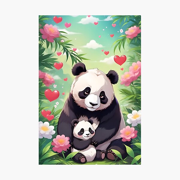Item preview, Cute Panda Mom And Baby, Perfect Mother's Day Gift designed and sold by lonelymoony.