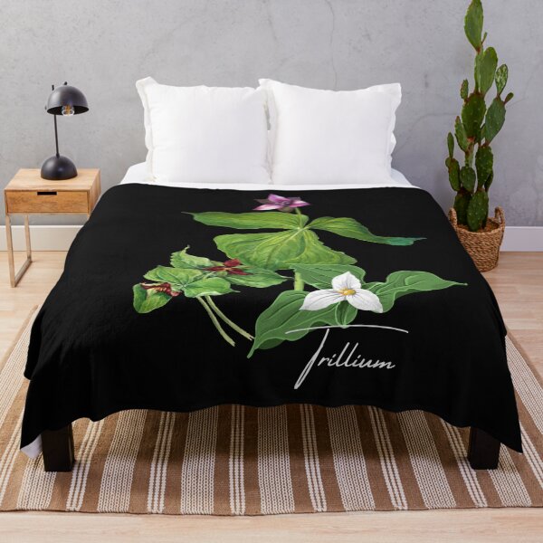 Item preview, Trillium Woodland Wildflowers Nature Design designed and sold by EarthArtDesigns.
