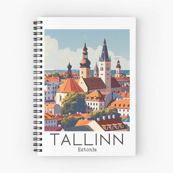 Item preview, A Vintage Travel Illustration of Tallinn - Estonia  designed and sold by GoodOldVintage.
