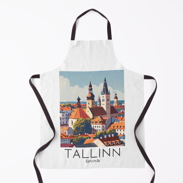 Item preview, A Vintage Travel Illustration of Tallinn - Estonia designed and sold by GoodOldVintage.