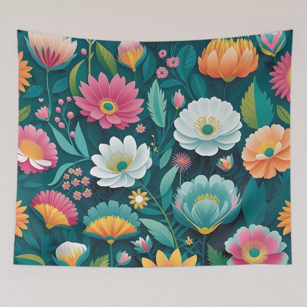 Item preview, Floral Symphony Pattern designed and sold by Haji  Kamora.
