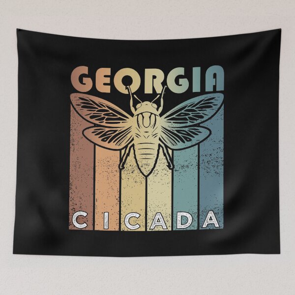 Item preview, Retro Georgia 2024 Cicada Summer Swarm, Vintage  Cicada designed and sold by ArtByKatti.