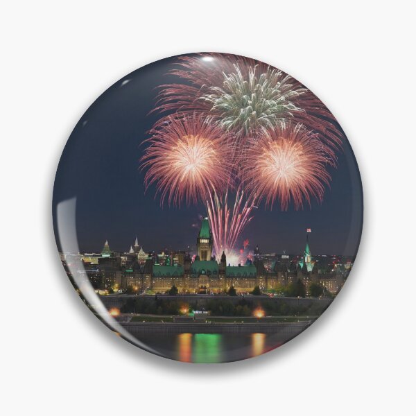 Item preview, Fireworks Above Ottawa designed and sold by Burkae.
