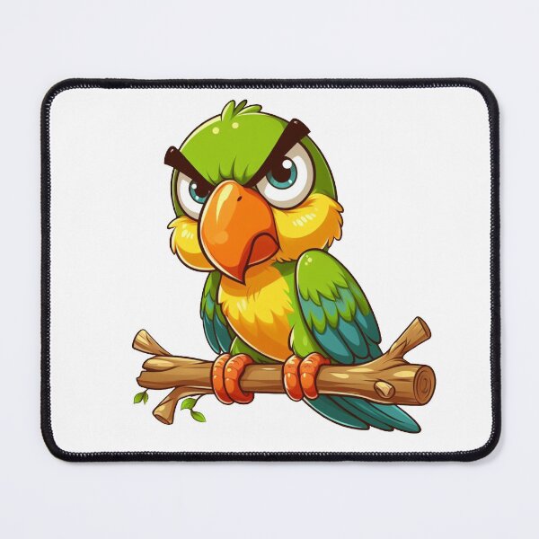 Item preview, Angry Parrot - Cartoon designed and sold by PrintspireArts.