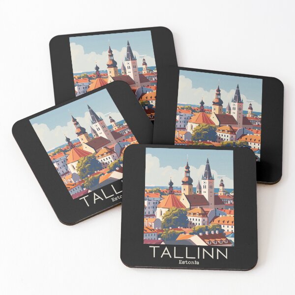 Item preview, A Vintage Travel Illustration of Tallinn - Estonia  designed and sold by GoodOldVintage.