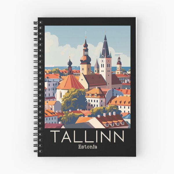 Item preview, A Vintage Travel Illustration of Tallinn - Estonia  designed and sold by GoodOldVintage.