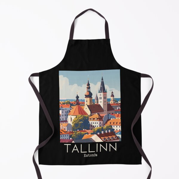 Item preview, A Vintage Travel Illustration of Tallinn - Estonia designed and sold by GoodOldVintage.