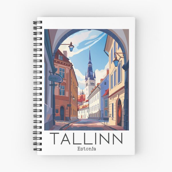 Item preview, A Vintage Travel Illustration of Tallinn - Estonia  designed and sold by GoodOldVintage.