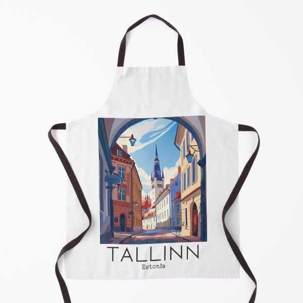Item preview, A Vintage Travel Illustration of Tallinn - Estonia designed and sold by GoodOldVintage.