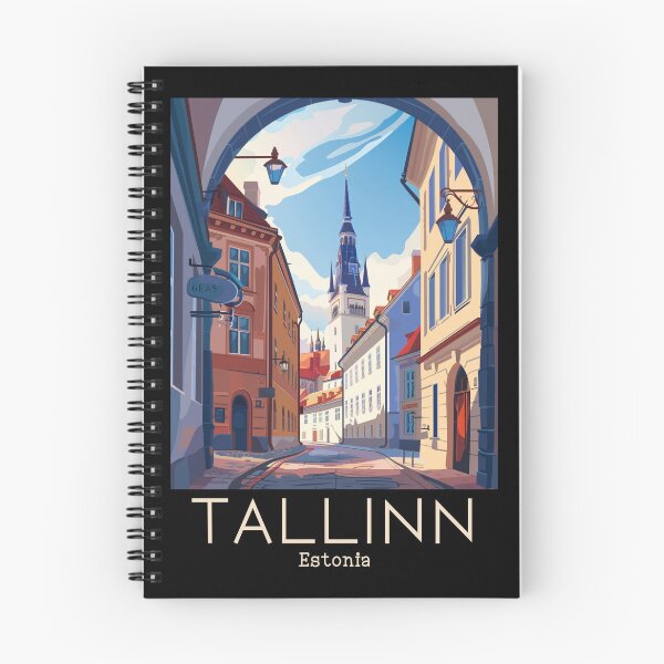 Item preview, A Vintage Travel Illustration of Tallinn - Estonia  designed and sold by GoodOldVintage.