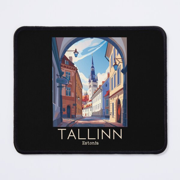 Item preview, A Vintage Travel Illustration of Tallinn - Estonia designed and sold by GoodOldVintage.