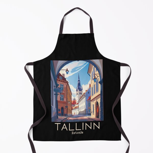 Item preview, A Vintage Travel Illustration of Tallinn - Estonia designed and sold by GoodOldVintage.