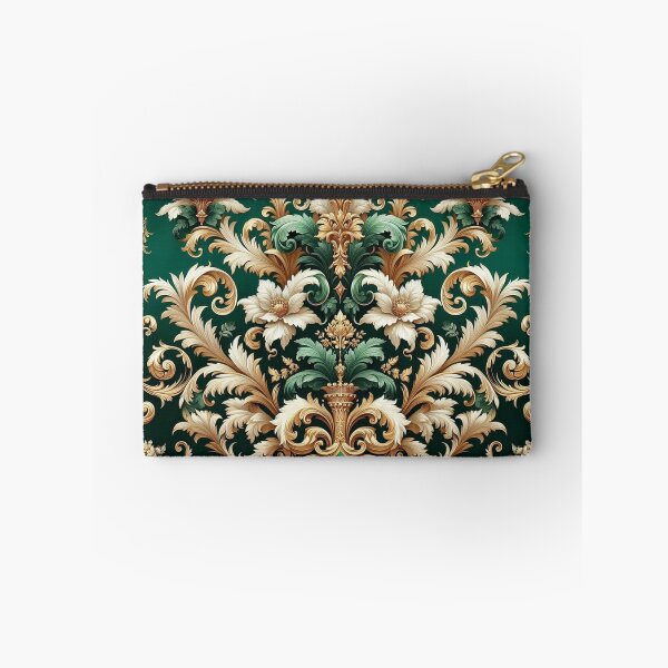 Item preview, Emerald Green & Gold Damask designed and sold by DesignsByPrnces.