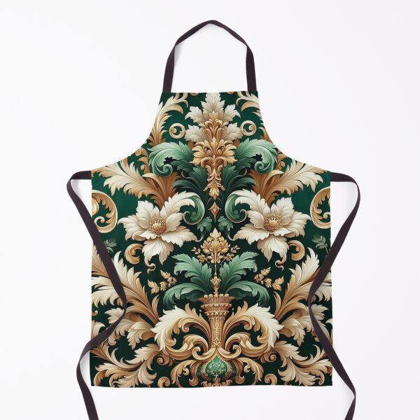 Item preview, Emerald Green & Gold Damask designed and sold by DesignsByPrnces.