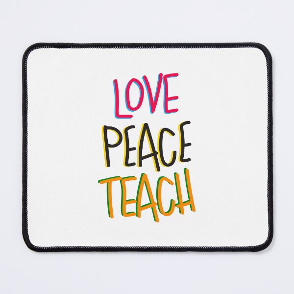 Item preview, Love Peace Teach text design. designed and sold by Riva Begum.