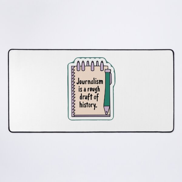Item preview, Journalism Draft of History - Minimalist Notepad Design designed and sold by NiftyWrx.
