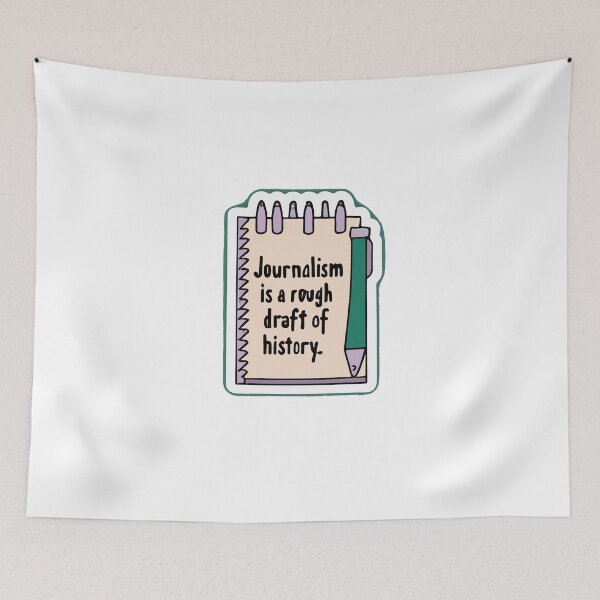 Item preview, Journalism Draft of History - Minimalist Notepad Design designed and sold by NiftyWrx.