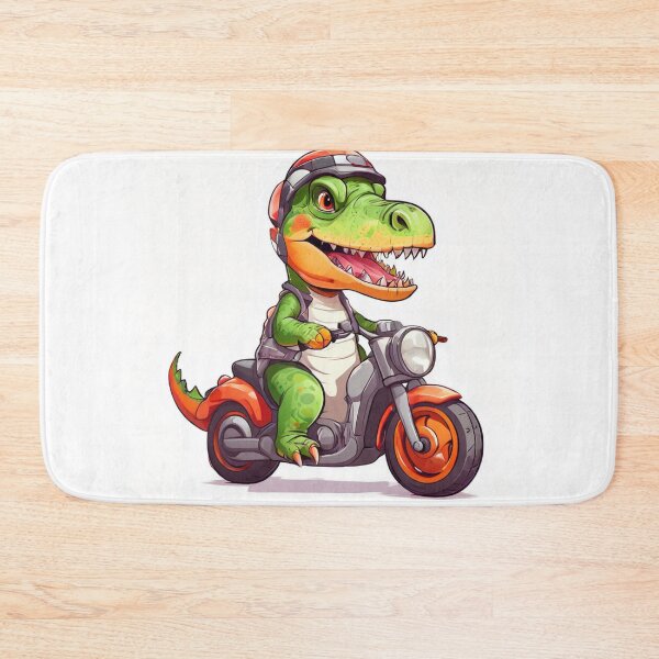 Item preview, Little Dino's Big Adventure (On a Motorcycle!) designed and sold by Colorful-Garden.