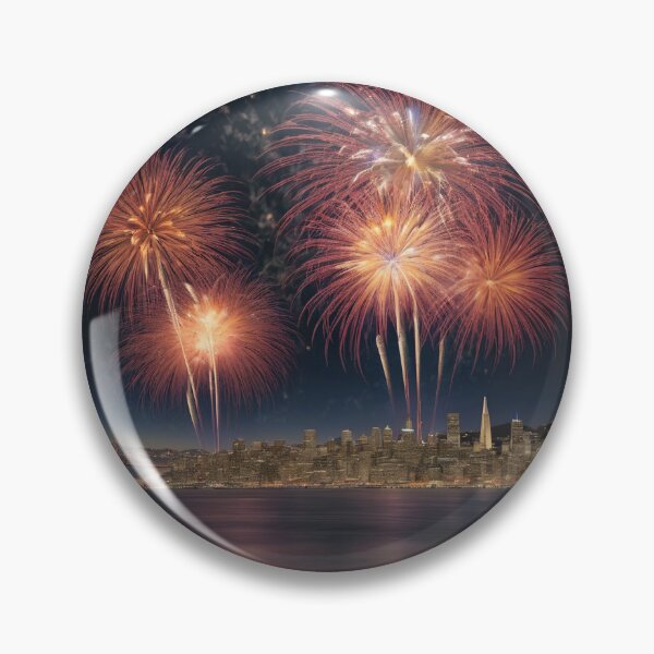 Item preview, Fireworks Above San Francisco  designed and sold by Burkae.