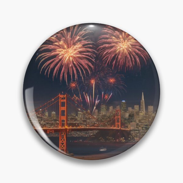 Item preview, Fireworks Above San Francisco  designed and sold by Burkae.