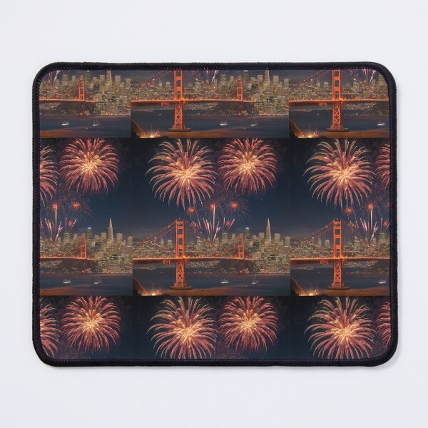 Item preview, Fireworks Above San Francisco designed and sold by Burkae.