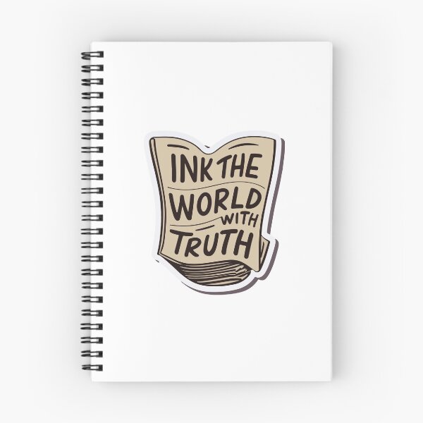 Item preview, Ink the World with Truth - Retro Journalism designed and sold by NiftyWrx.