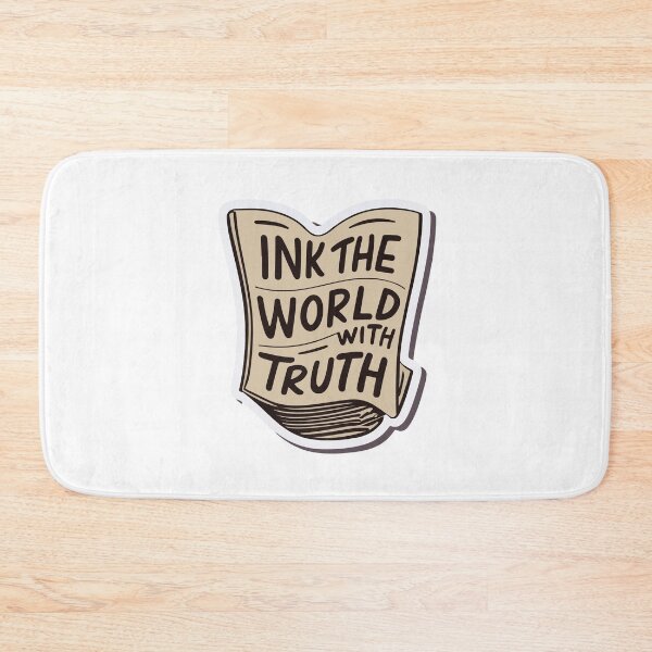 Item preview, Ink the World with Truth - Retro Journalism designed and sold by NiftyWrx.