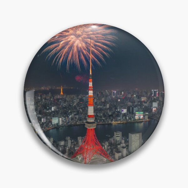 Item preview, Fireworks Above Tokyo designed and sold by Burkae.