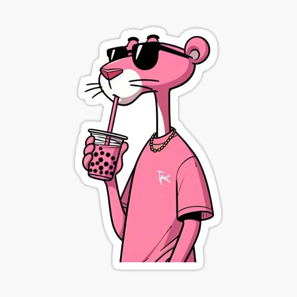 Vista previa del artículo con la obra «Pantera Rosa», diseñado y vendido por One Minute.