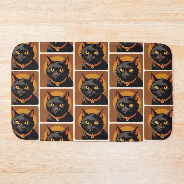 Item preview, Black cat with orange eyes  designed and sold by Rislam.