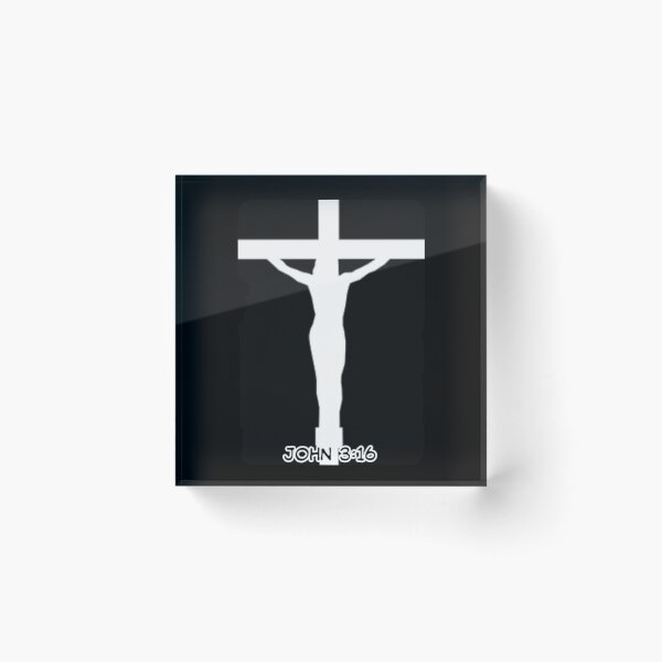 Item preview, UNIT 713, john 3:16 , white cross 1 designed and sold by Unit713-Shop.