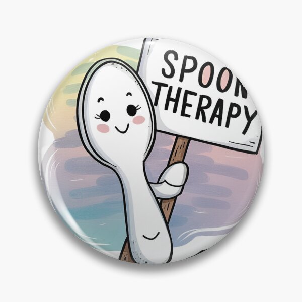 Item preview, Spoon Therapy for Fibromyalgia: A Cute and Funny Journey to Mental Health Awareness designed and sold by BrooklynRhodes.