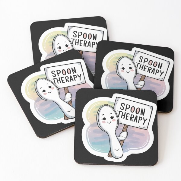 Item preview, Spoon Therapy for Fibromyalgia: A Cute and Funny Journey to Mental Health Awareness designed and sold by BrooklynRhodes.
