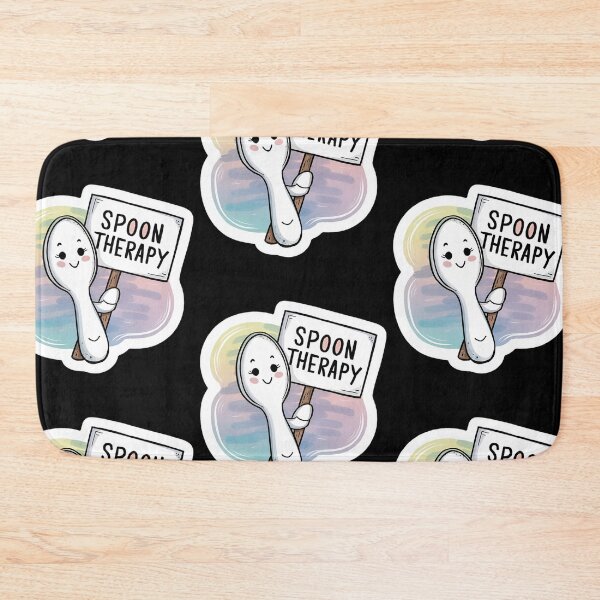 Item preview, Spoon Therapy for Fibromyalgia: A Cute and Funny Journey to Mental Health Awareness designed and sold by BrooklynRhodes.