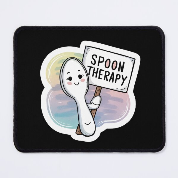 Item preview, Spoon Therapy for Fibromyalgia: A Cute and Funny Journey to Mental Health Awareness designed and sold by BrooklynRhodes.