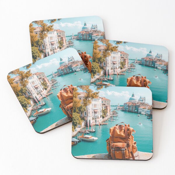 Item preview, Brown Backpack on Stone Bridge Over the River designed and sold by frequent-art.