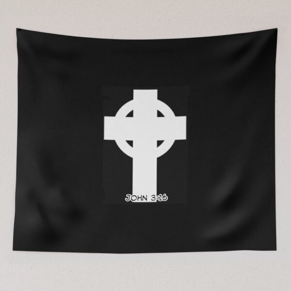 Item preview, UNIT 713, john 3:16 , white cross 2 designed and sold by Unit713-Shop.