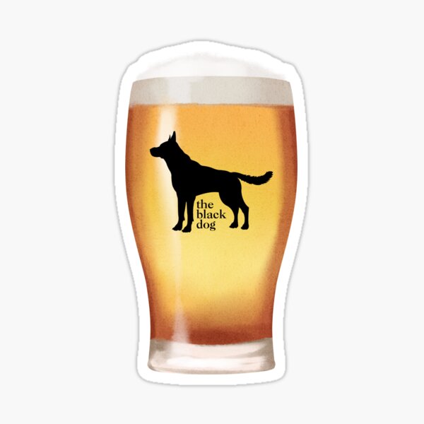 Item preview, The Black Dog Pint designed and sold by redwhiteandrae.